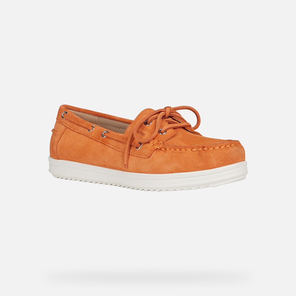 Mocassin Geox Genova - Orange - Femme 586231-UXK